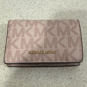 Michael Kors Blush Monogram Wallet